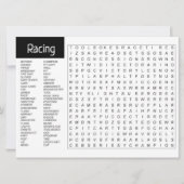 スポーツをテーマにしたアクティビティカード 案内状 (正面)