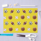 スポーツをテーマにしたギフトティッシュペーパー 薄葉紙 (クラフト)