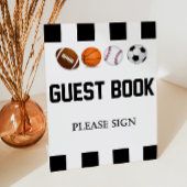 スポーツをテーマにしたゲストブックテーブル台座看板 台座サイン