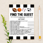 スポーツをテーマにしたゲスト赤ちゃんシャワーゲームを見つける 便箋