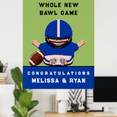 スポーツをテーマにしたサッカーベビーシャワー ポスター (ホームオフィス)