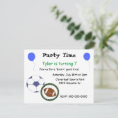 スポーツをテーマにしたパーティの招待状 招待状 (スタンド正面)