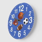 スポーツをテーマにした壁掛け時計 ラージ壁時計 (傾斜)