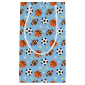 スポーツをテーマにした男の子の誕生日パーティー用品 スモールペーパーバッグ (正面)