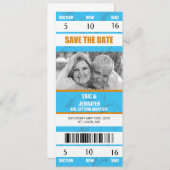 スポーツをテーマにした結婚式招待状/日程保存 招待状 (正面/裏面)