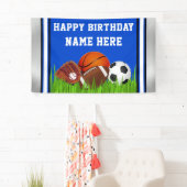 スポーツをテーマにした誕生日の装飾、スポーツ 横断幕 (インサイチュ)