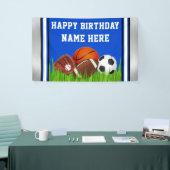 スポーツをテーマにした誕生日の装飾、スポーツ 横断幕 (トレードショー)