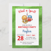 スポーツアスリートオールスター誕生日 招待状 (正面)