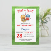 スポーツアスリートオールスター誕生日 招待状 (スタンド正面)