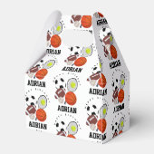 スポーツアスレチックパーソナライズされたボール名誕生日 フェイバーボックス (裏面サイド)