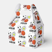 スポーツアスレチックパーソナライズされたボール名誕生日 フェイバーボックス (正面サイド)