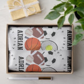 スポーツアスレチックパーソナライズされたボール名誕生日 薄葉紙 (ギフト)