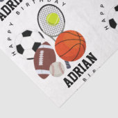 スポーツアスレチックパーソナライズされたボール名誕生日 薄葉紙 (詳細)