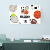 スポーツアスレティックボール誕生日パーティー 横断幕 (トレードショー)