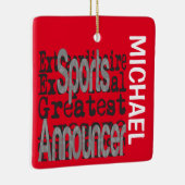 スポーツアナウンサー超並外カスタム セラミックオーナメント (右)