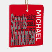 スポーツアナウンサー超並外カスタム セラミックオーナメント (右)