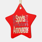 スポーツアナウンサー セラミックオーナメント (左)