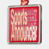 スポーツアナウンサー メタルオーナメント (左)