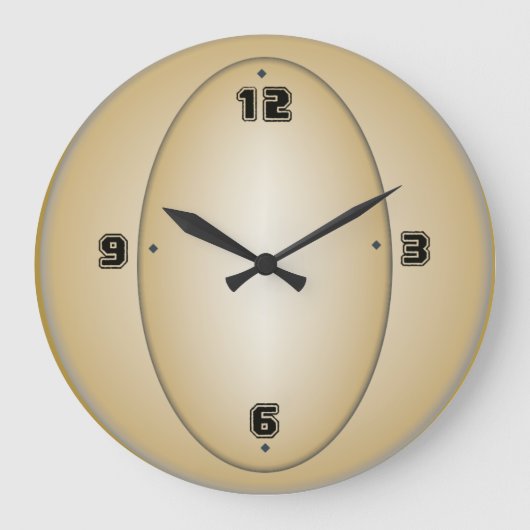 スポーツアートデコ ラージ壁時計 (正面)