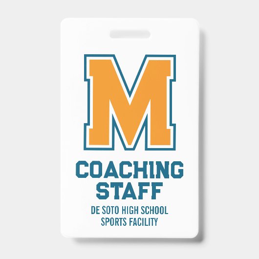 スポーツイベントスタッフ名 バッジ (正面)