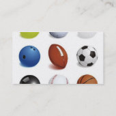 スポーツイラストレーションのベクトル 名刺 (裏面)