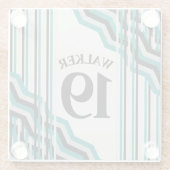 スポーツインスパイアティール（緑がかった色） ガラスコースター (裏面)