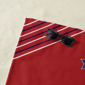 スポーツインスパイア赤青ビーチタオル ビーチタオル (インサイチュ)