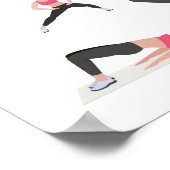 スポーツウーマン2025解像度ウォールアート ポスター (角)