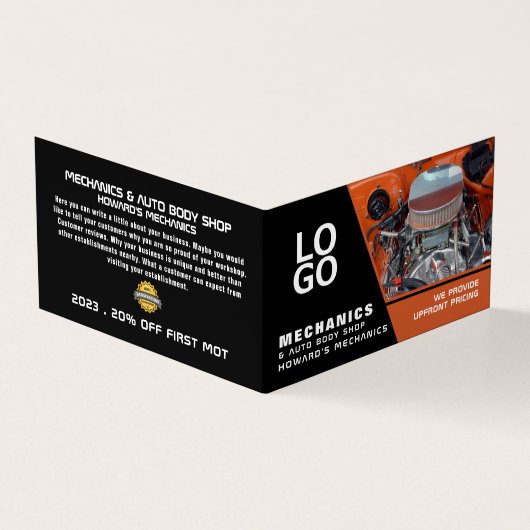 スポーツエンジン、自動整備士と修理、詳細 名刺 (外部)