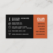 スポーツエンジン、自動整備士&修理 名刺 (裏面)