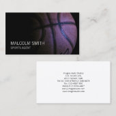 スポーツエージェントダークバスケットボール閉じる 名刺 (正面/裏面)