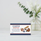 スポーツオールスターズ男子ベビーシャワーディーパーラッフル エンクロージャーカード (スタンド正面)