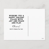 スポーツカウントダウンクリスマス シーズンポストカード (裏面)