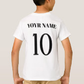 スポーツカスタマイズ名旗番号パレスチナ Tシャツ (裏面)