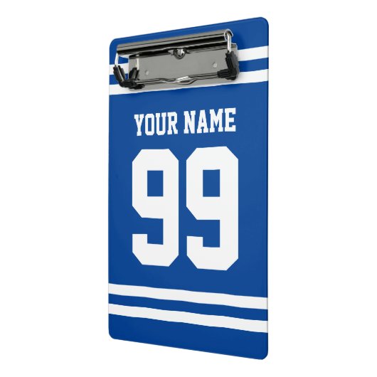 スポーツカスタムジャージー番号ミニクリップボードギフト ミニクリップボード (アングル2)