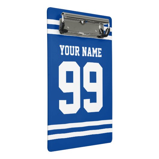 スポーツカスタムジャージー番号ミニクリップボードギフト ミニクリップボード (アングル)