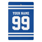 スポーツカスタムジャージー番号ミニクリップボードギフト ミニクリップボード (裏面)