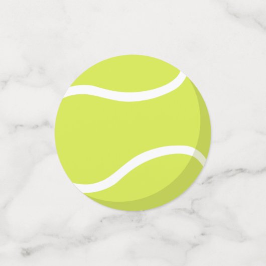 スポーツカスタムテニス誕生日パーティー コンフェッティ (スモール正面)