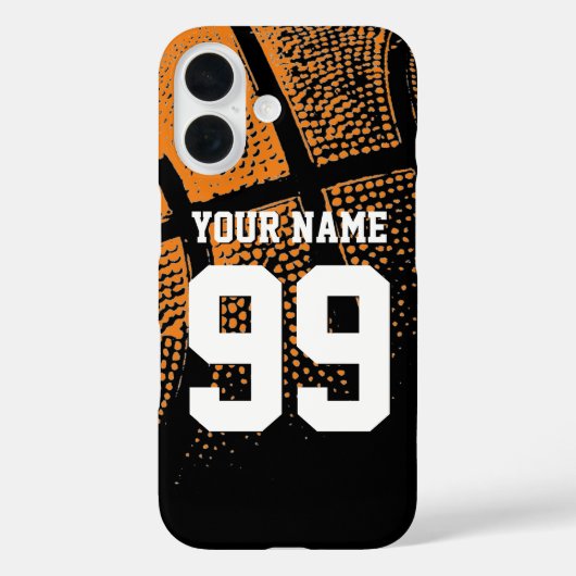 スポーツカスタムバスケットボールジャージ番号iPhoneケース Case-Mate iPhoneケース (裏面)