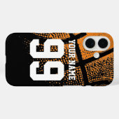 スポーツカスタムバスケットボールジャージ番号iPhoneケース Case-Mate iPhoneケース (裏面 (横))