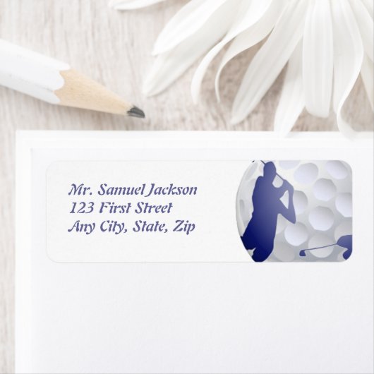 スポーツカスタム愛好家のためのゴルフデザイン ラベル (インサイチュ)