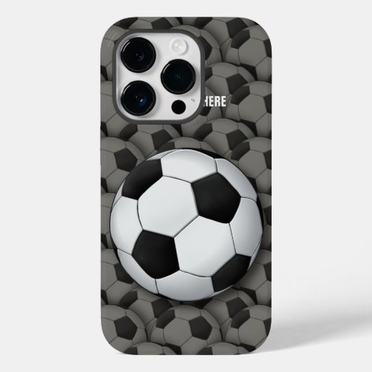 スポーツカッコいいサッカー |サッカーのギフト Case-Mate iPhoneケース (裏面)