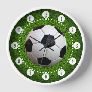スポーツカッコいいサッカー サッカー 壁時計