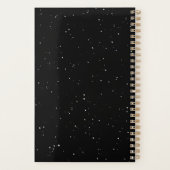 スポーツカッコいいタイプ白黒ファミリー プランナー手帳 (裏面)