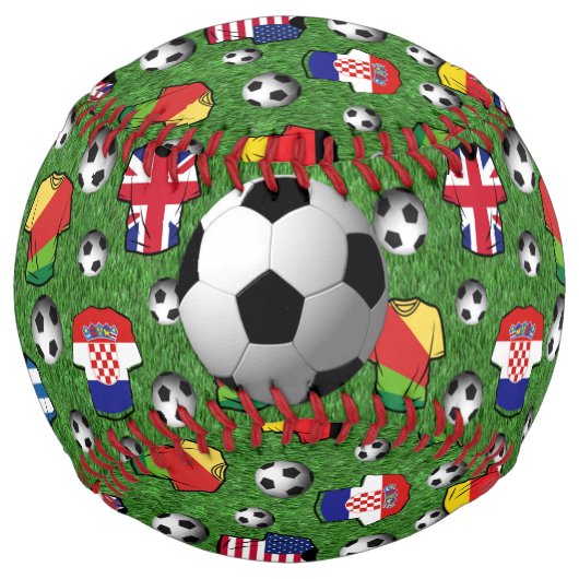 スポーツカラフルシャツとフットボール ソフトボール (裏面)