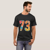 スポーツカラフルチーム73名の表裏 Tシャツ (正面フル)