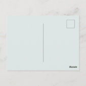 スポーツカーに座る虎　ハッピーバースデー ポストカード (裏面)