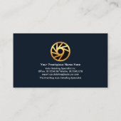 スポーツカーのヘッドライトの自動詳細 名刺 (裏面)