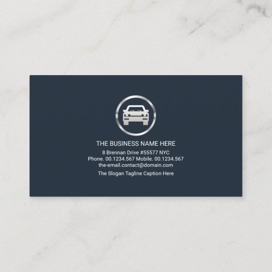 スポーツカーのヘッドライトVignette Auto Car Detailing 名刺 (裏面)