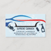 スポーツカーの洗面・清掃用具 名刺 (正面)